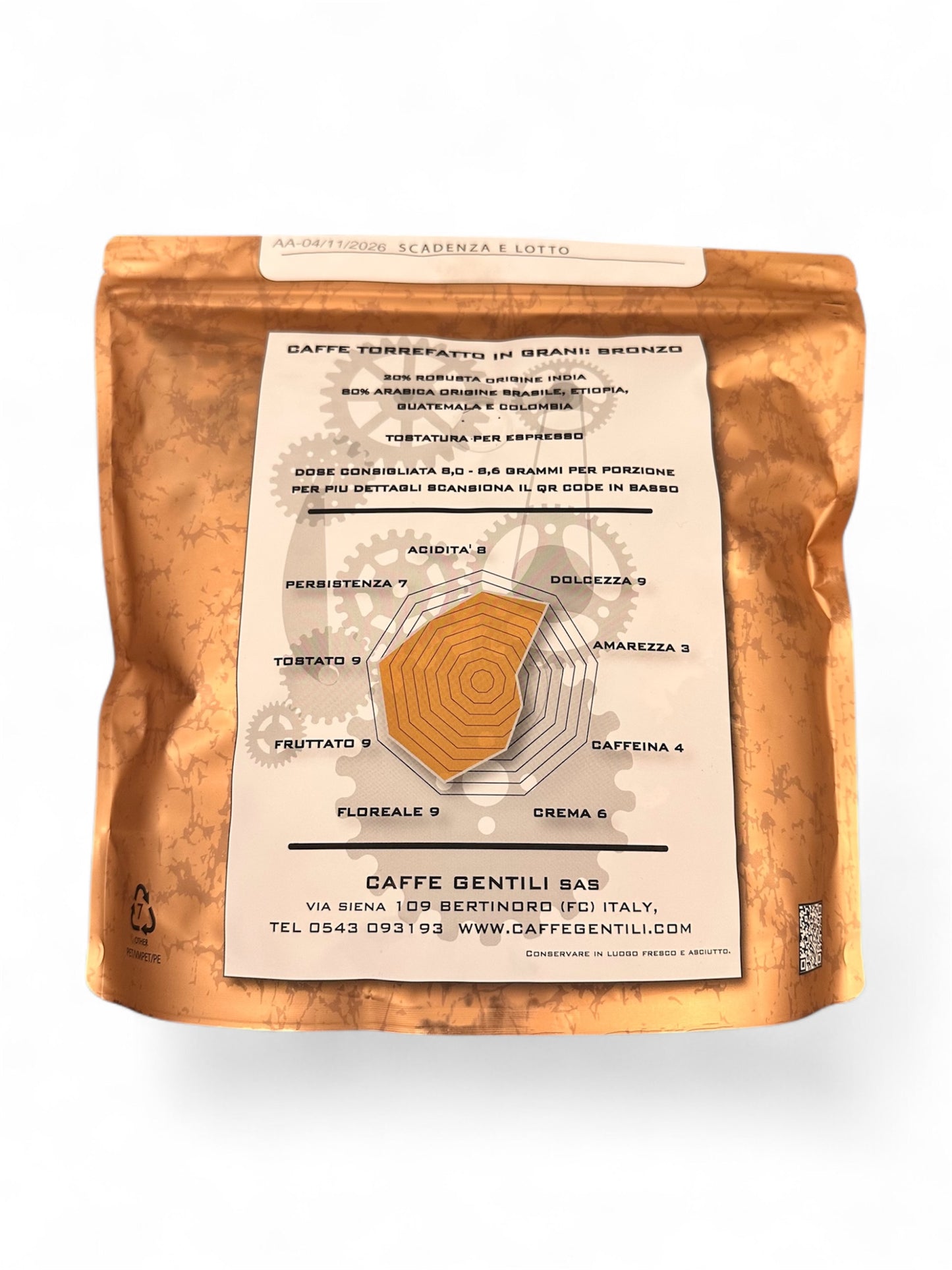 Caffè in grani per espresso BRONZO 1000g