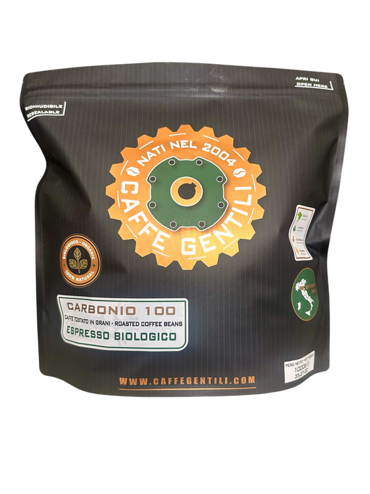 Caffè in Grani Biologico per Espresso Carbonio 100