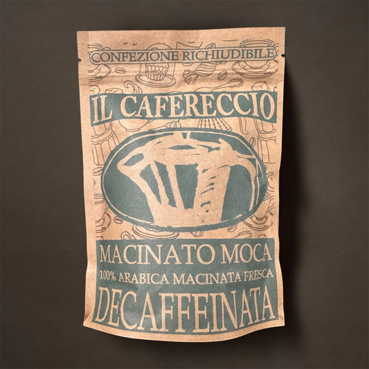 Caffè macinato per moca DECAFFEINATO: IL CAFERECCIO