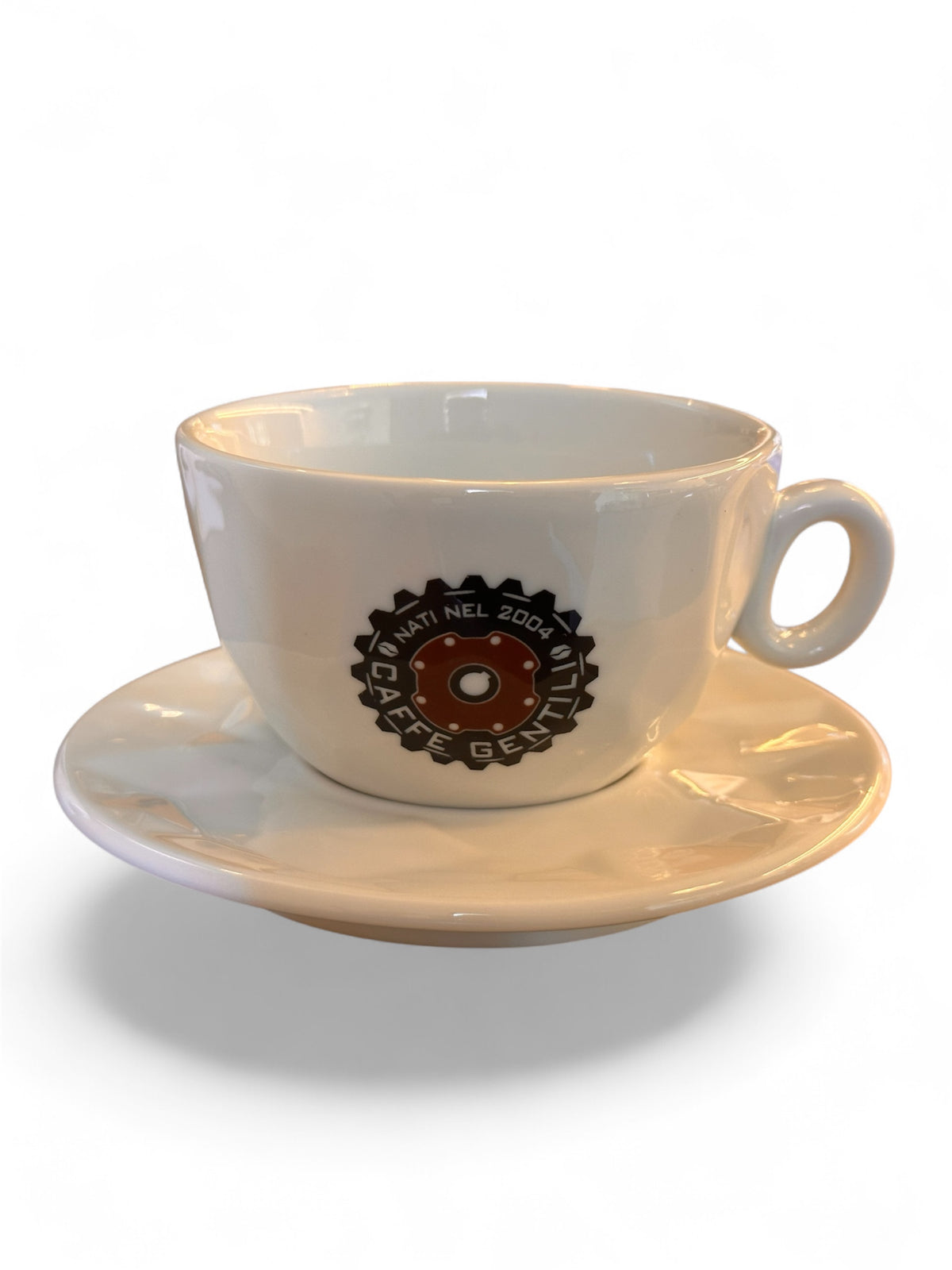 Set 6 tazze per cappuccino XL con piattino in porcellana CAFFÈ GENTILI