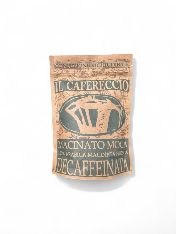 Caffè macinato per moca: IL CAFERECCIO DECAFFEINATO 250g