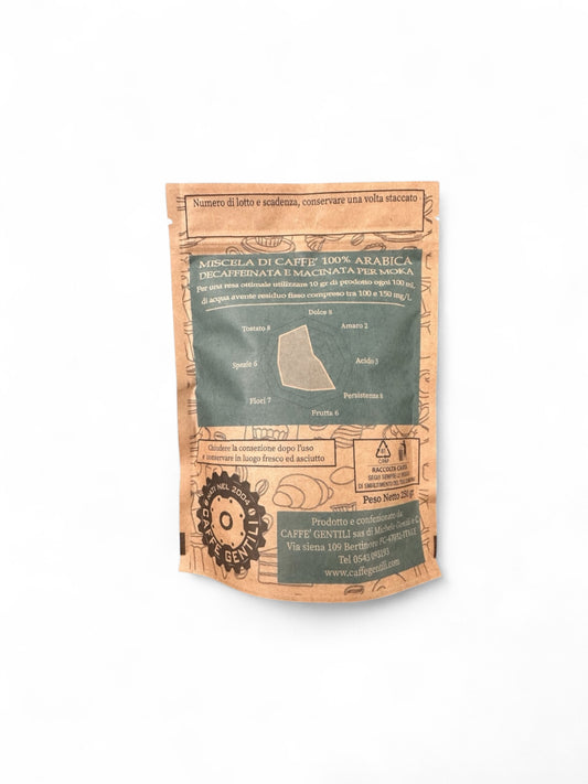 Caffè macinato per moca: IL CAFERECCIO DECAFFEINATO 250g