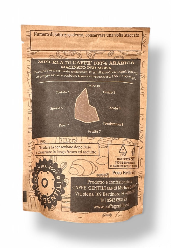 Caffè macinato per Moca: IL CAFERECCIO