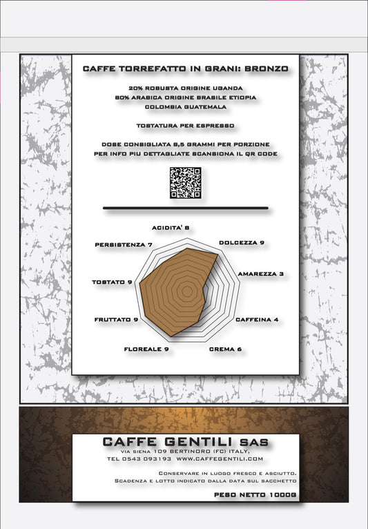 Caffè in grani per espresso BRONZO